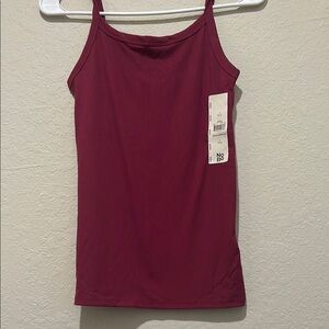 No Boundaries Burgundy Tank Top